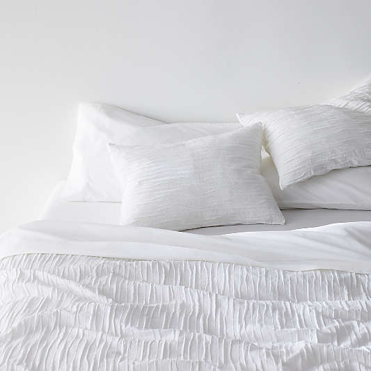Belamy Standard White Pleated Sham