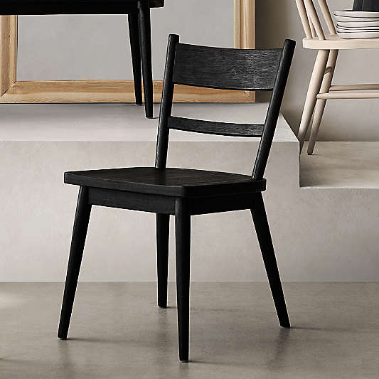 Arno Black Wood Dining Chair