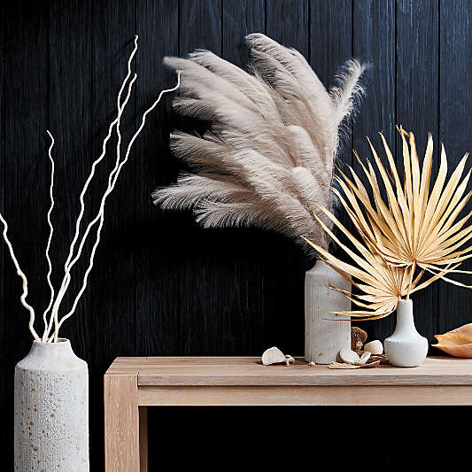 Ema Large White Ceramic Floor Vase 19"