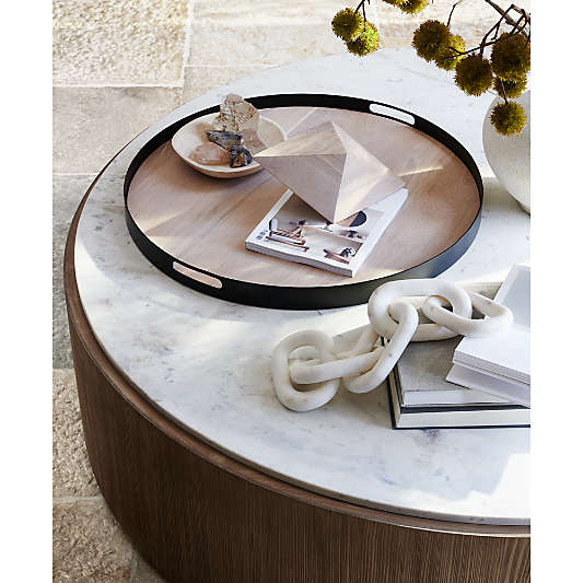 White Marble Links Decorative Chain