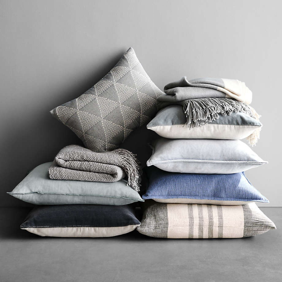 light blue pillow covers