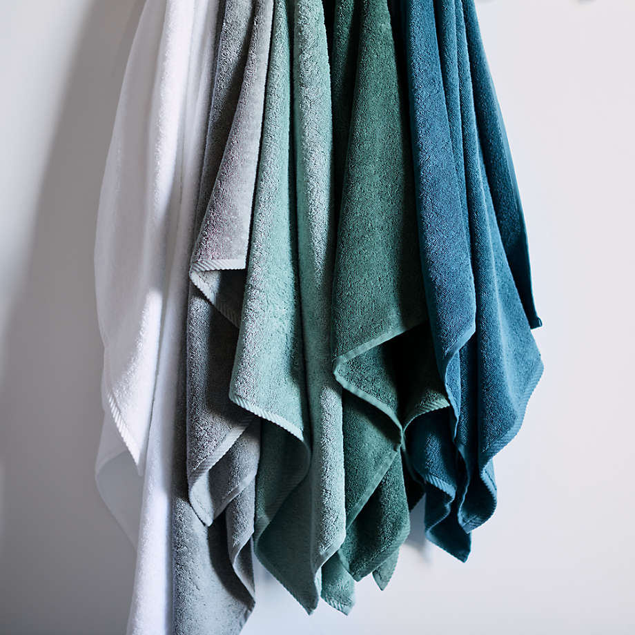 Quick-Dry Teal Organic Cotton Bath Towel + Reviews