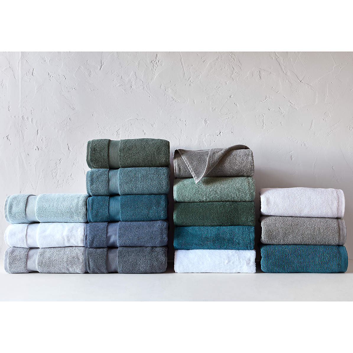 Organic 800-Gram Slate Grey Turkish Bath Towels