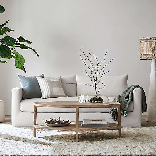 Willow II Slipcovered Bench Sofa (74"-103")