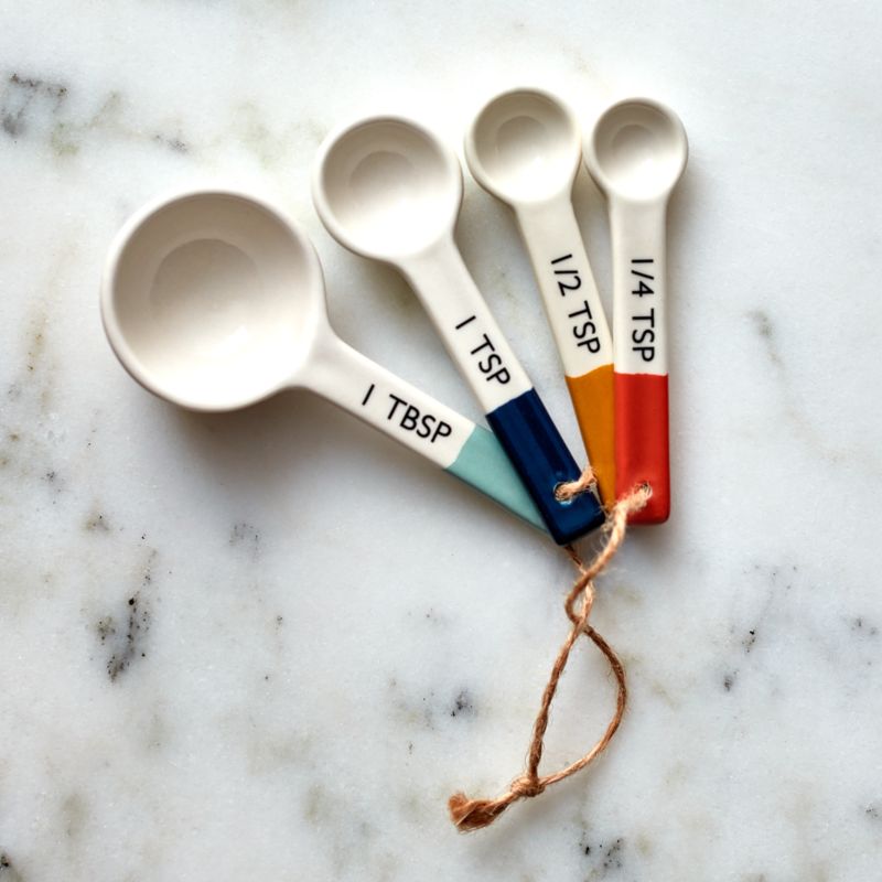 Maeve Dipped Ceramic Measuring Spoons
