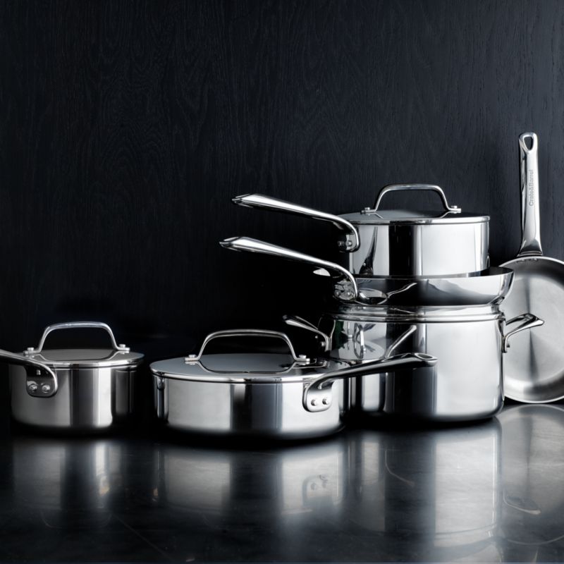 Crate & Barrel EvenCook Core 10-Pc. Stainless Steel Cookware Set ...