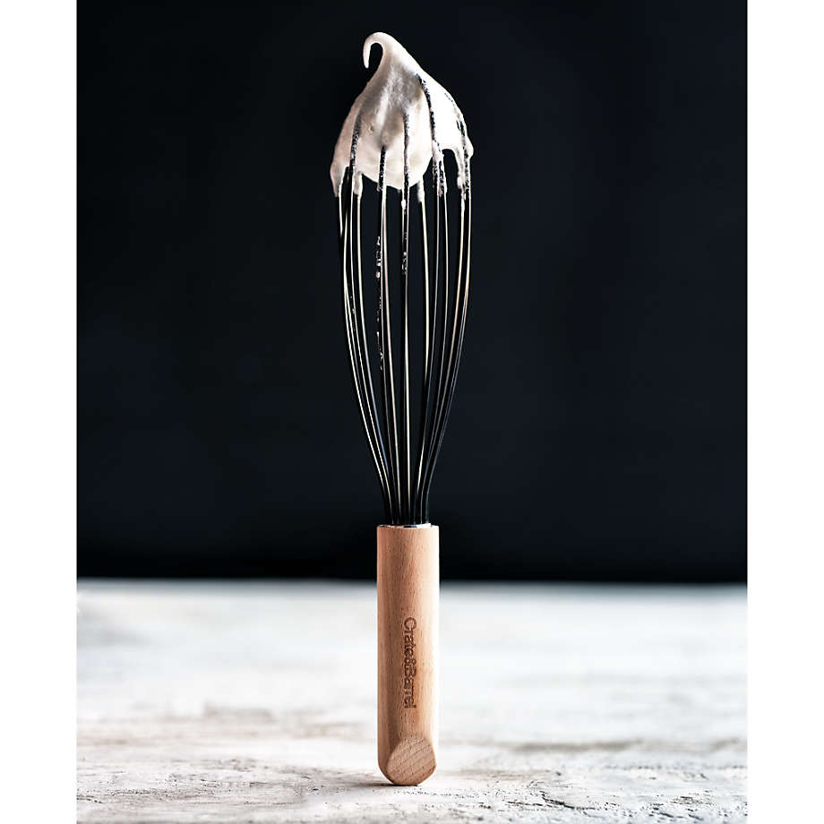 Crate & Barrel Black Silicone and Stainless Steel 8 Whisk + Reviews