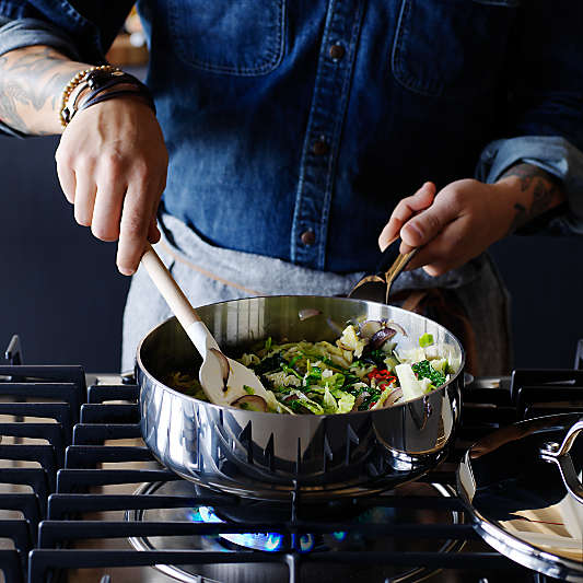 Crate & Barrel EvenCook Core ® 3.25 Qt. Stainless Steel Saute Pan with Lid