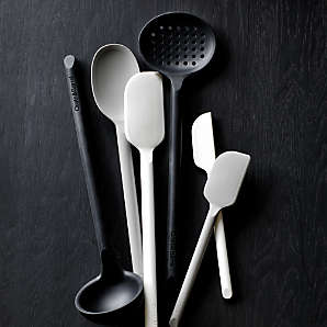 Crate and Barrel Silicone & Wood Spatula - Yellow