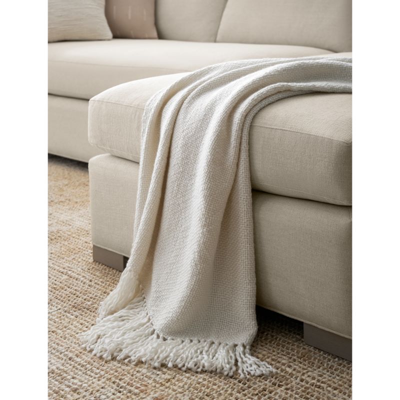 Styles 70"x55" Ivory Throw Blanket - image 2 of 12