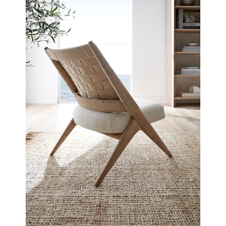 Michi Woven Accent Chair Crate Barrel