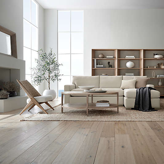 Axis 2-Piece Bench Sectional Sofa with Chaise Lounge
