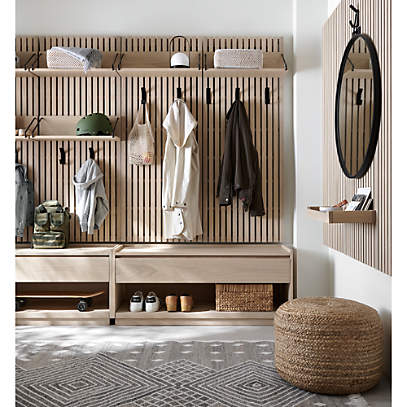 Crate and barrel end online of bed bench