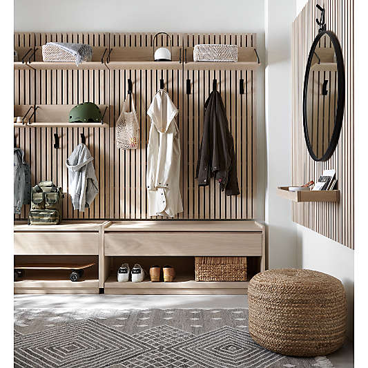 Batten 47.5" White Oak Storage Bench