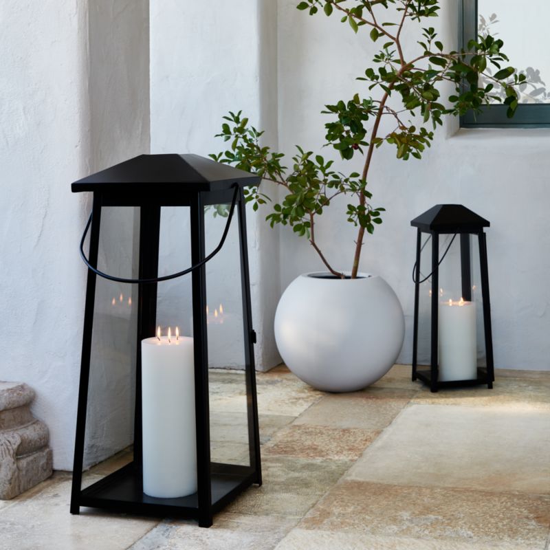 Petaluma Black Metal Outdoor Lantern 28" - image 7 of 17