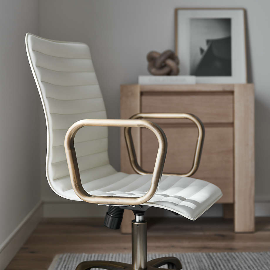 Crate and barrel leather desk chair outlet