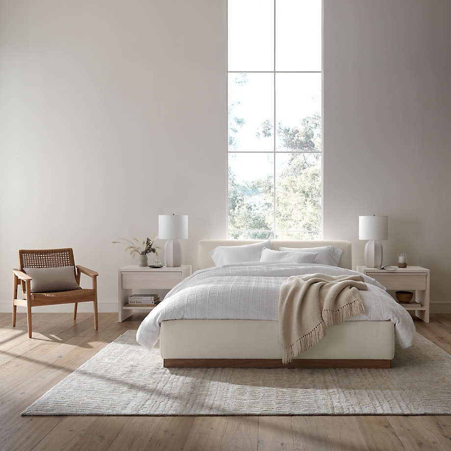 Ivory queen discount bed frame
