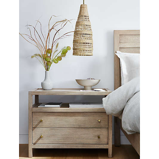 Nossa Small Natural Woven Pendant Light