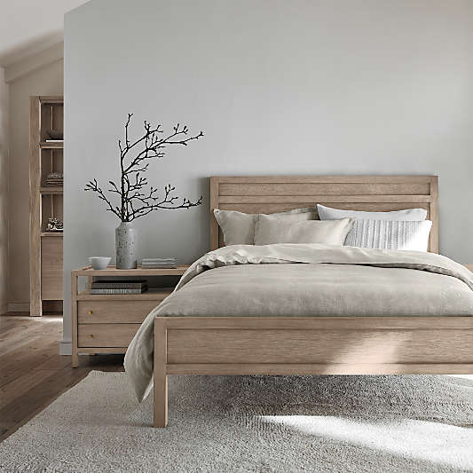 Aire Natural Hemp Reversible Warm Natural and Ivory Queen Duvet Cover