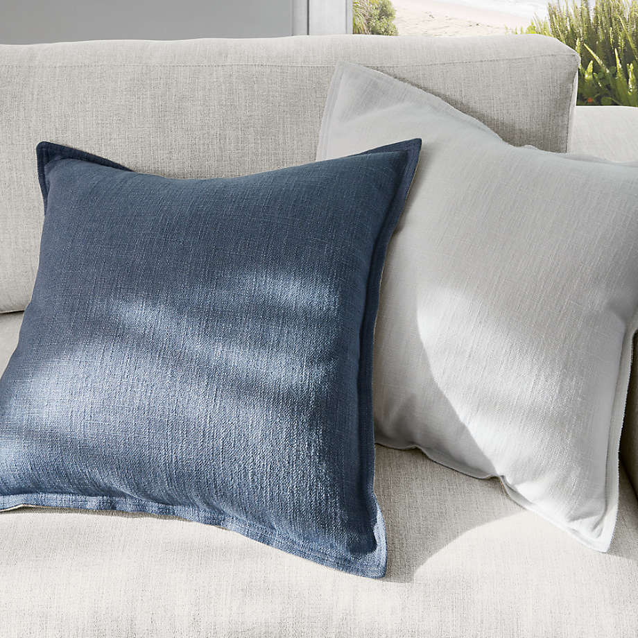 Crate and barrel 2025 blue pillows