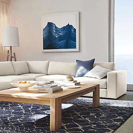 Terra Natural White Oak Wood 54" Rectangular Coffee Table