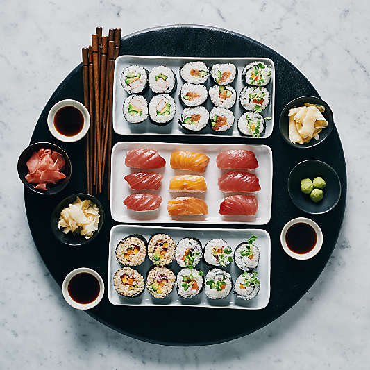 Mercer White Rectangular Porcelain Plate