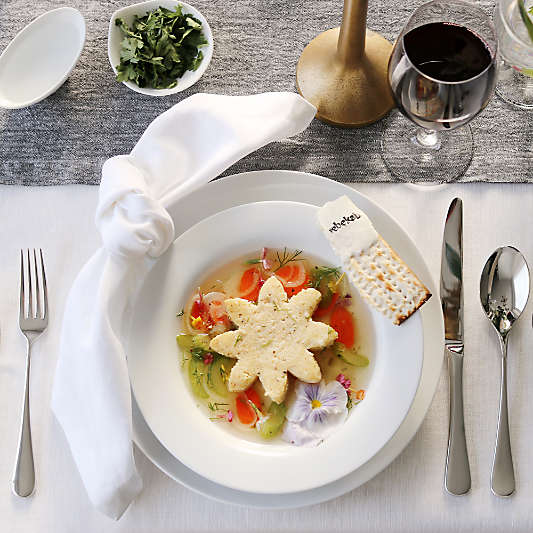 Aspen Rimmed Porcelain Low Bowl