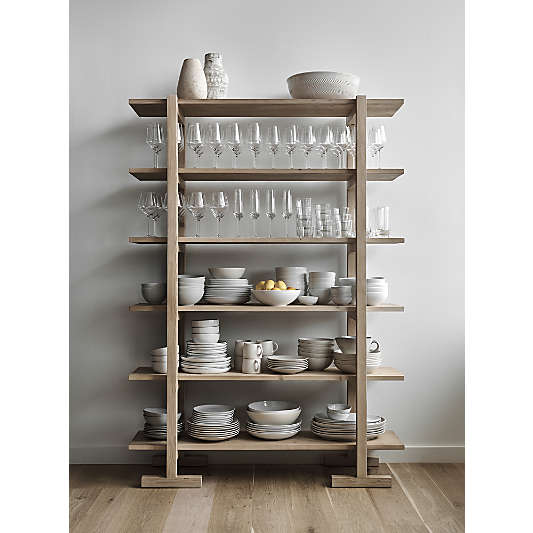 Haldeman Pine Wood Open Bookcase by Leanne Ford