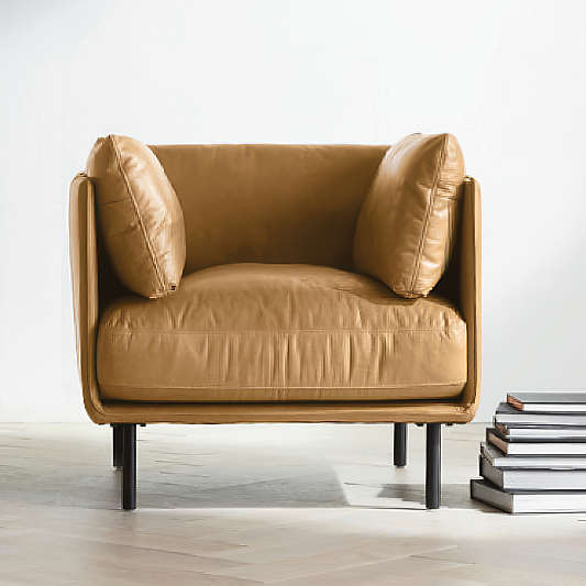 Wells 37" Leather Chair