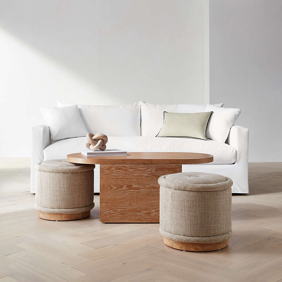 Willow II Slipcovered Bench Sofa Reviews Crate Barrel