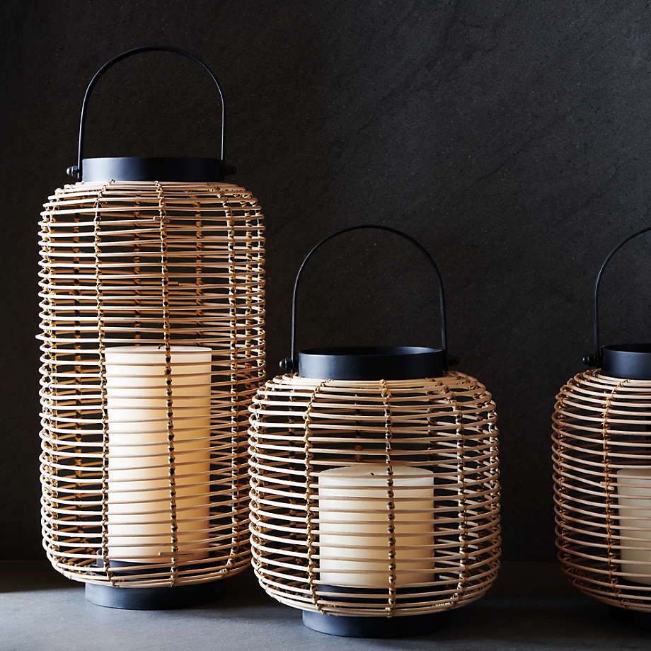 Rattan outlet lantern outdoor