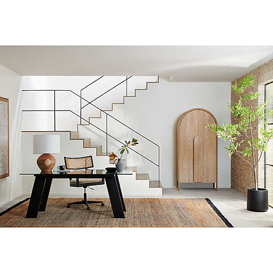 Libby Natural Cane Desk Chair