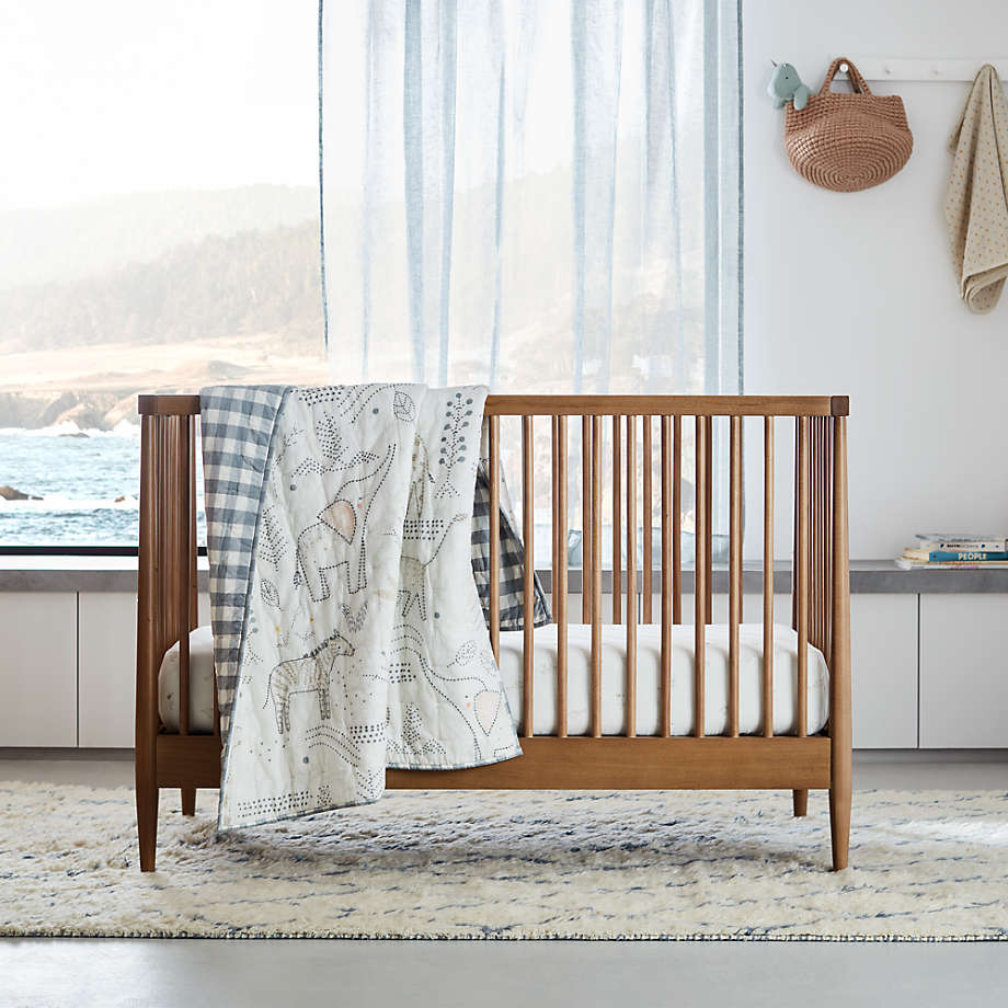 Safari Friends Gauze Organic Cotton Baby Crib Bedding Set Crate