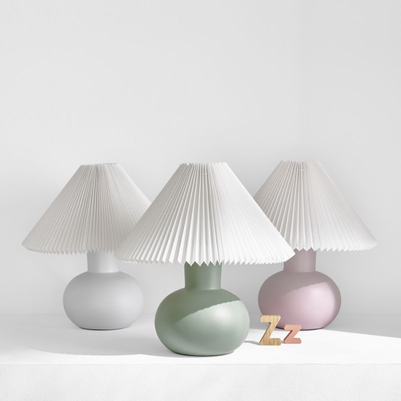 Flo Fluted Ceramic Kids Table Lamp