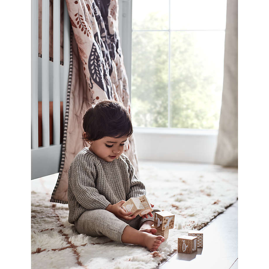 Land of nod etched wooden blocks store
