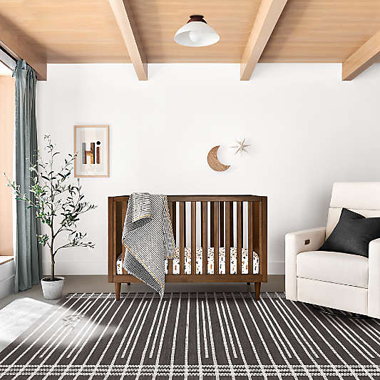 Tatum Walnut Mid-Century Wood Toddler Bed Rail