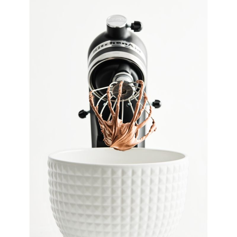 KitchenAid ® Stand Mixer Matte White Studded 5-Quart Ceramic Mixing Bowl - image 2 of 5