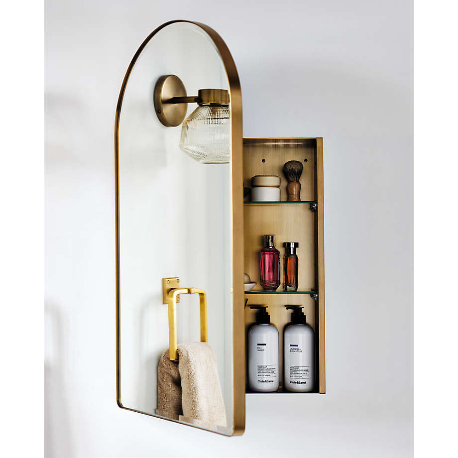 Brass medicine cabinet cheap