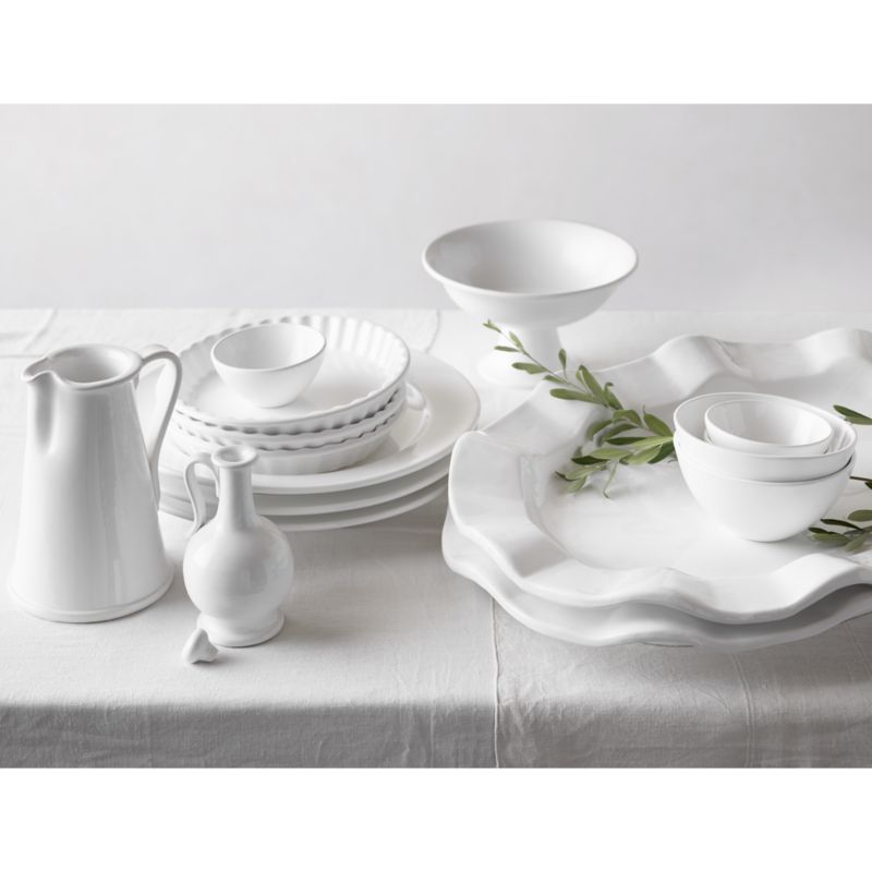 Sorrento 6-Piece White Ceramic Bowl Set + Reviews | Crate & Barrel