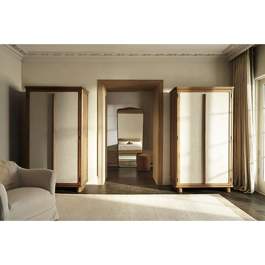 Crate and shop barrel linen cabinet