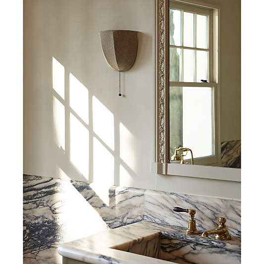 Allegra Wall Sconce with Linen Shade by Jake Arnold