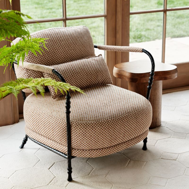 Muirfield Sculptural Metal Accent Chair by Jake Arnold - image 3 of 14