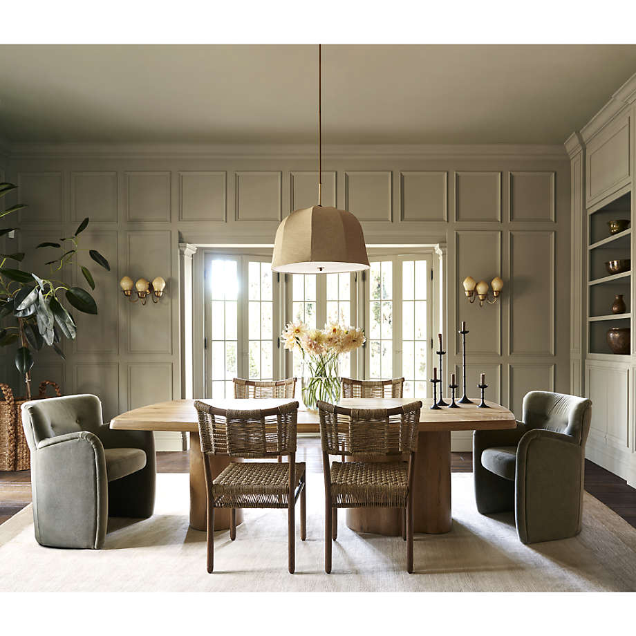 Upholstered green dining best sale chairs