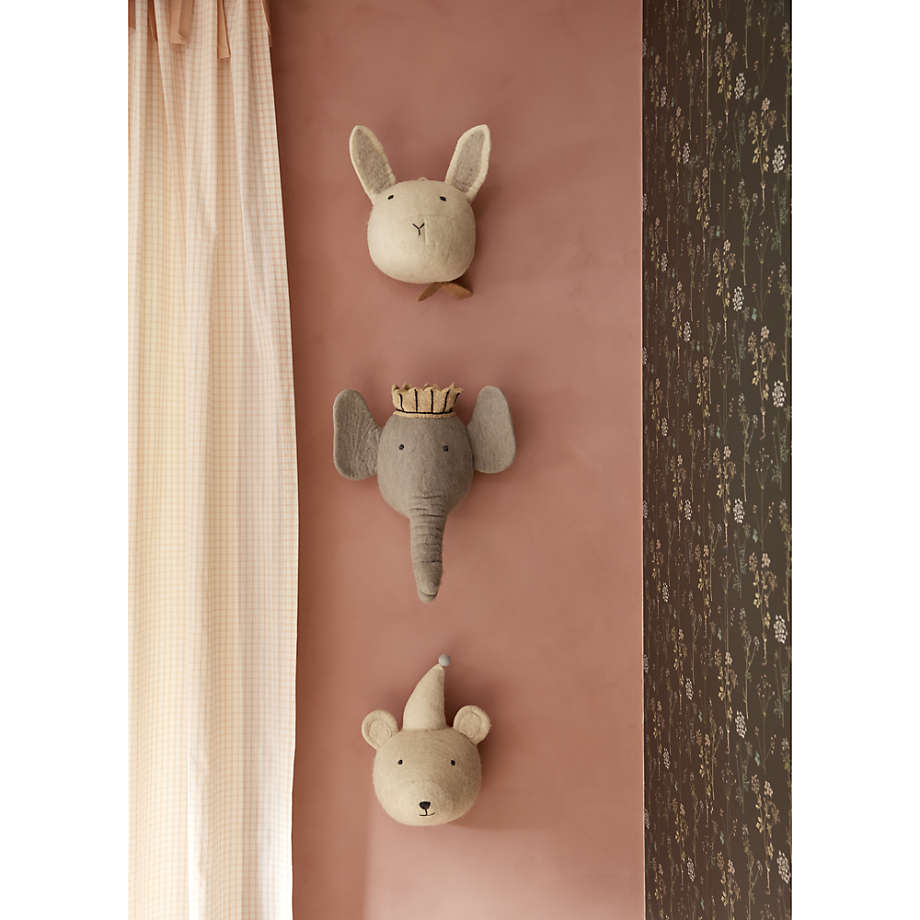 Felt Bunny Animal Head Wall Decor + Reviews