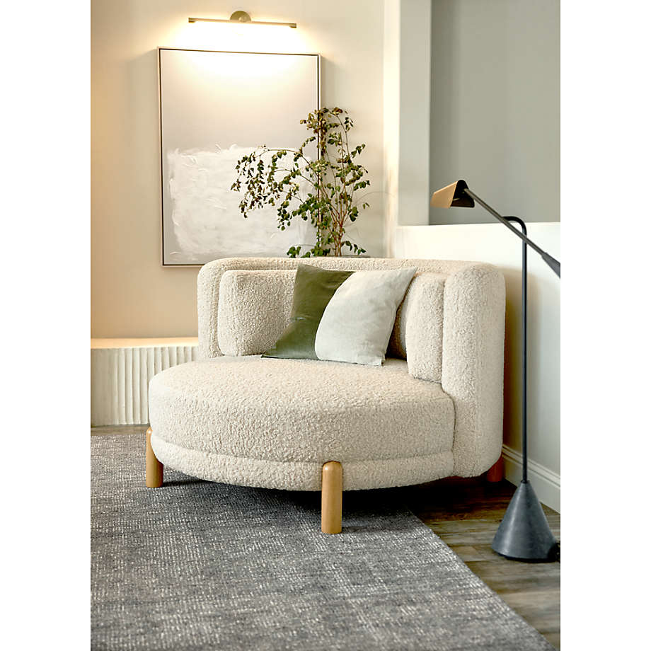 Oversized sherpa deals chair
