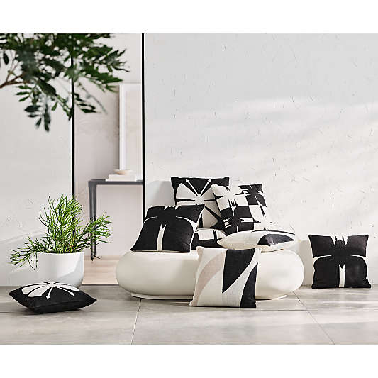 Sentry 20"x20" Black Butterfly Outdoor Throw Pillow by Lucia Eames™