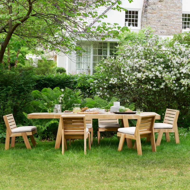 Jeannie 70"-113" Extendable Teak Outdoor Dining Table by Leanne Ford