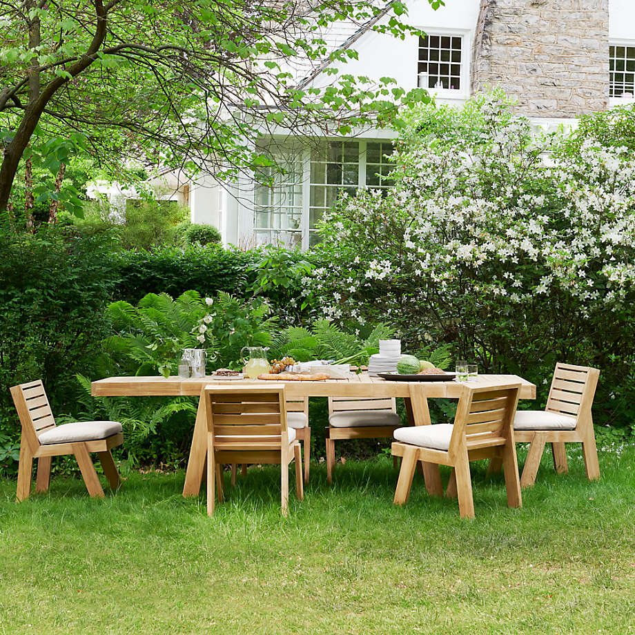Jeannie Extendable Teak Outdoor Dining Table by Leanne Ford