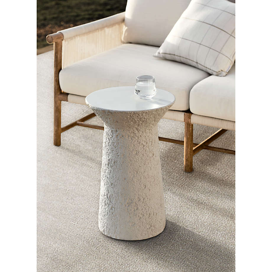 Crate and barrel shop outdoor side table