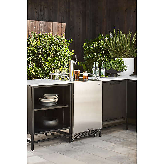 Alfresco Black Convertible Outdoor Kitchen Cabinet Set
